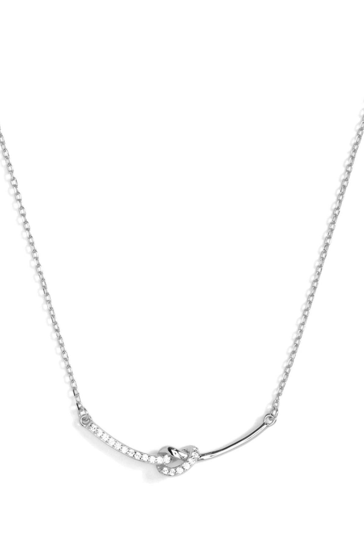 Pave Knot Necklace, SALE