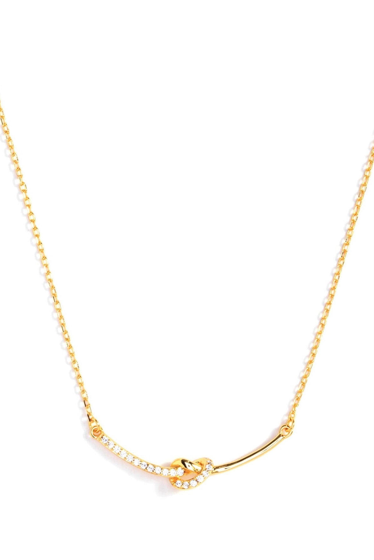 Pave Knot Necklace, SALE