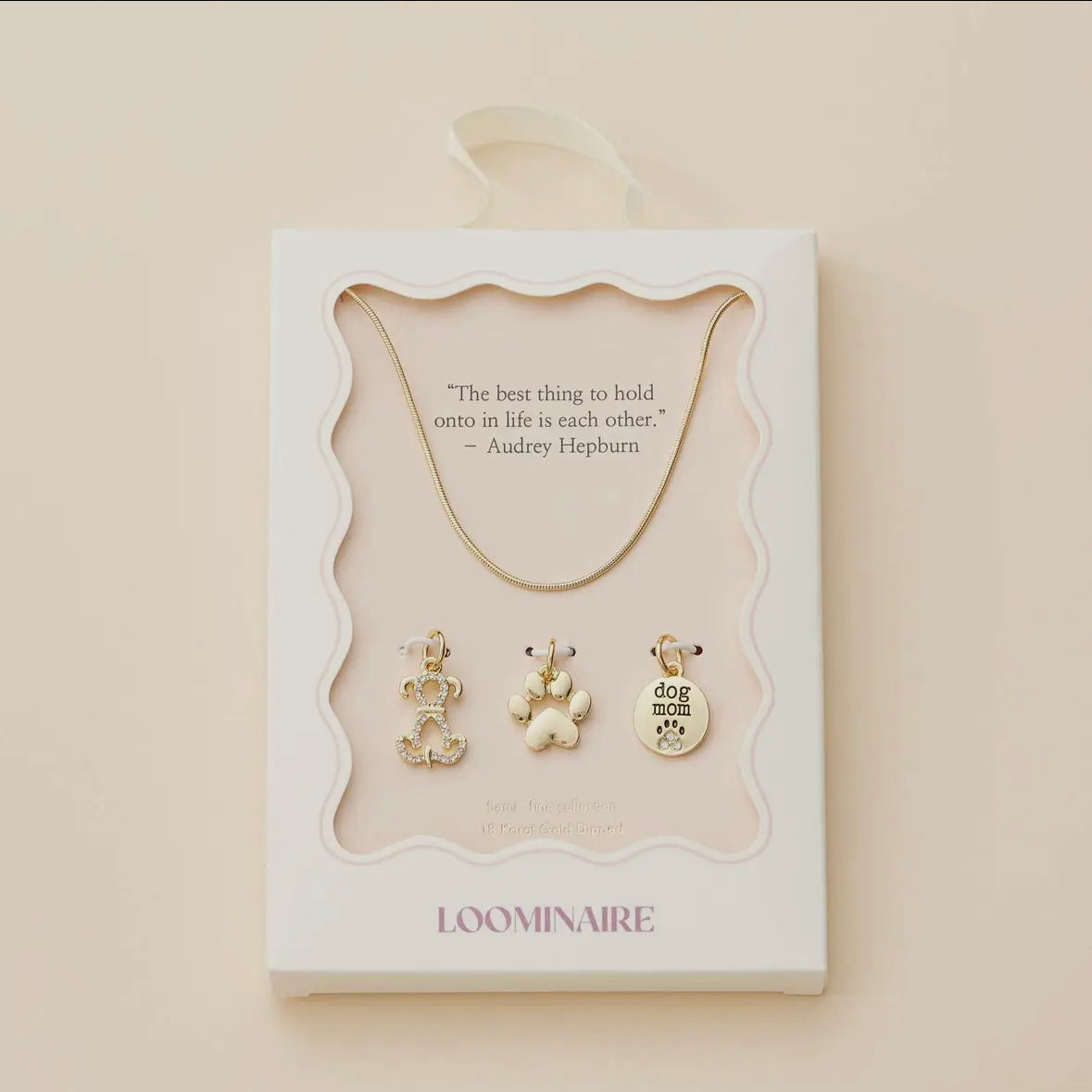 Dog Mom Charm Trio Necklace