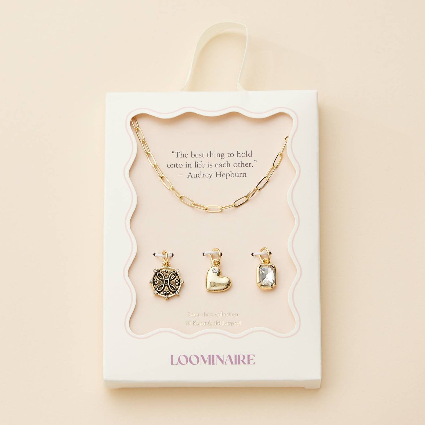 Heart Charm Trio Necklace